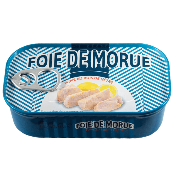 Банка печінки тріски FOIE de Morue 121г – делікатес з Франції з багатством вітамінів