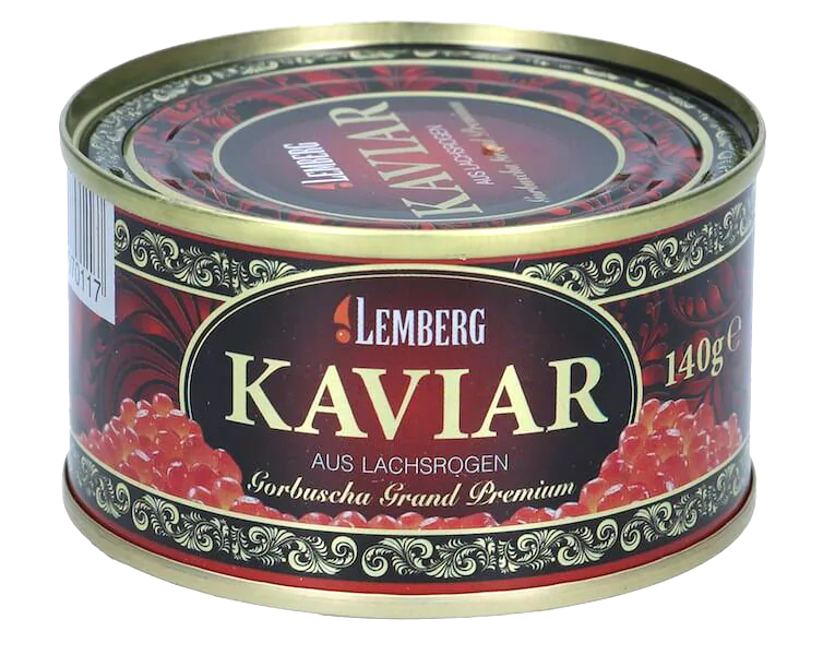 gorb-140.png Банка ікри горбуші Lemberg Grand Premium 90г з яскраво-оранжевими зернами